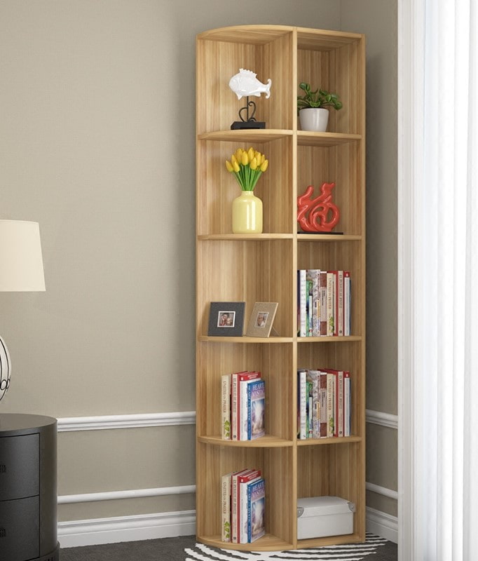 стеллаж узкий в интерьере