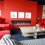 Современный интерьер в красном цвете