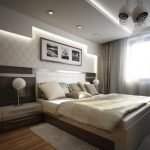 Потолок как продолжение конструкции на стене