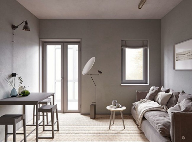 оформления зоны отдыха в стиле минимализм