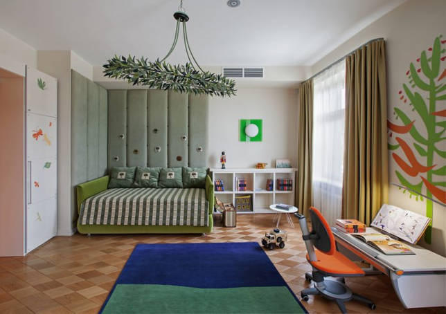 оригинальная люстра в детской