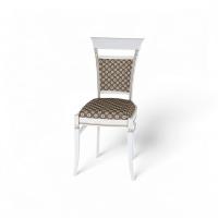 Стул Палермо, Молочный/Патина Золото со структрой дерева
