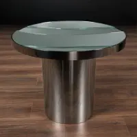 Приставной столик зеркальное стекло