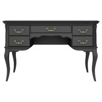 Туалетный стол пять ящиков Тиволи, Черный