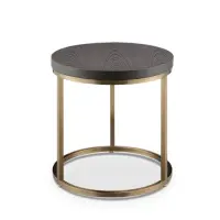 Приставной столик отделка черный XY-185, матовая бронза SX-18