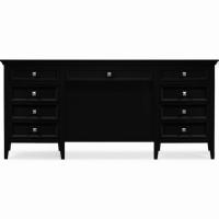 Стол письменный двухтумбовый Бруклин, Черный