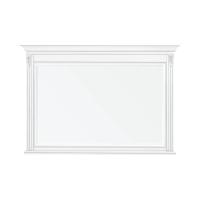 Зеркало Палермо Белый/Патина Серебро со структурой дерева 1