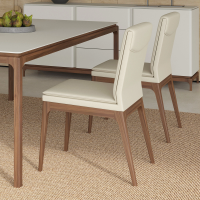 Стул отделка экокожа PU78, шпон ореха F