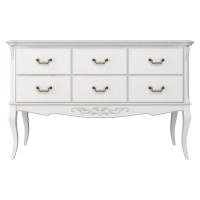 Консоль 6 ящиков Тиволи, Молочный