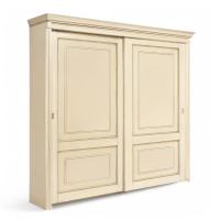 Шкаф купе Палермо Ваниль/Патина Золото со структрой дерева