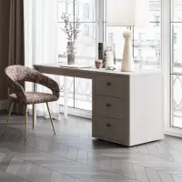 Письменный стол отделка матовый лак Avorio