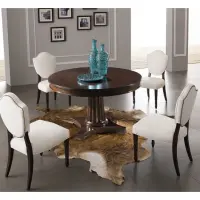 Обеденный стол (раздвижной) отделка шпон вишни C