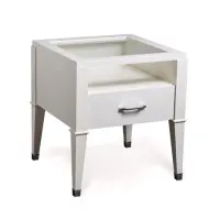 Приставной столик отделка бежевый матовый лак