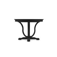 Стол круглый раскладной, вставка 40 см., диаметр 120 Бруклин, Черный