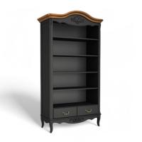 Стеллаж широкий Тиволи WOOD, Черный/Ясень