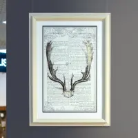 Постер отделка рама белого цвета