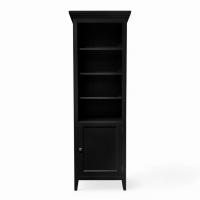 Стеллаж узкий правый Бруклин, Черный