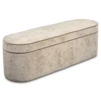 Банкетка Tresorino отделка ткань кат. 7 Antikvar 162, кант ткань кат 5 col. Soul 22