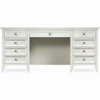 Стол письменный двухтумбовый Бруклин, Молочный