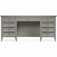 Стол письменный двухтумбовый Бруклин, Серый