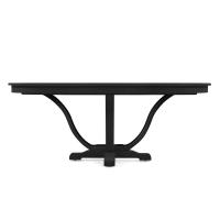 Стол овальный раскладной, вставка 40 см. Бруклин, Черный
