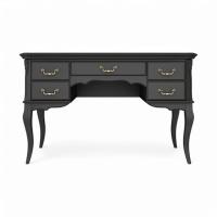Стол письменный задняя стенка декор Тиволи, Черный